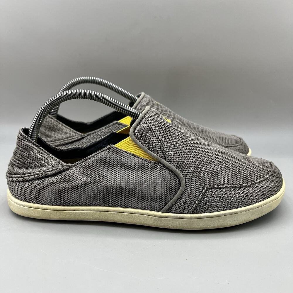 Olukai Nohea‎ Mesh Convertible Mules Sneakers Men Size 8 Gray Mesh Comfort Shoes